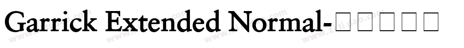 Garrick Extended Normal字体转换